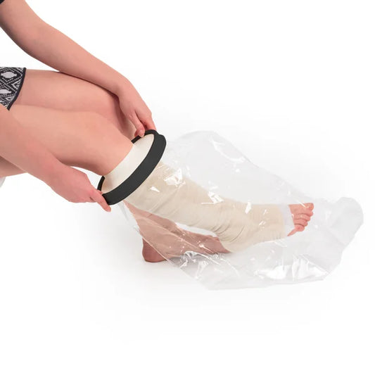 Douchehoes voor half been — zijaanzicht