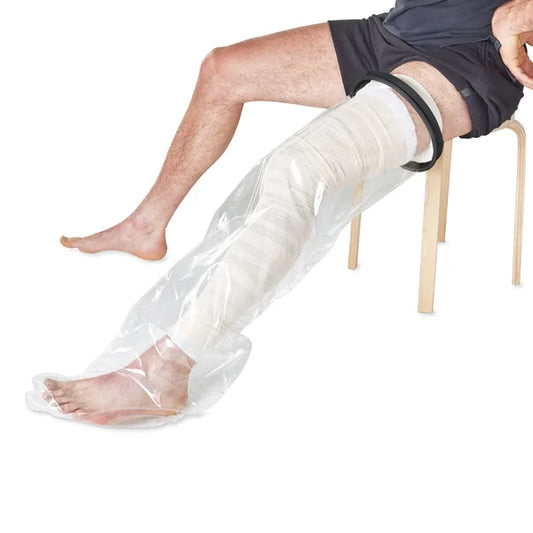 Douchehoes voor heel been — vooraanzicht